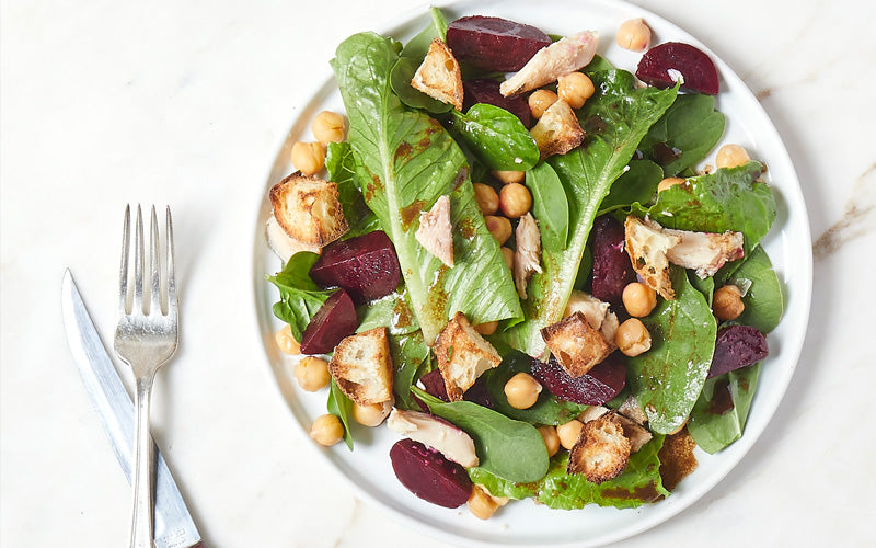 LEMON PEPPER TROUT CHICKPEA &amp; BEET SALAD &ndash; Cole's Seafood