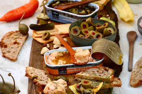 Seafood & Crackers Appetizer Board
