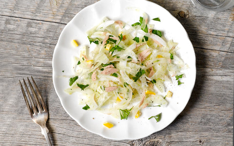 SHAVED FENNEL AND COLE'S JARRED TUNA IN SPRING WATER WITH PRESERVED LEMON